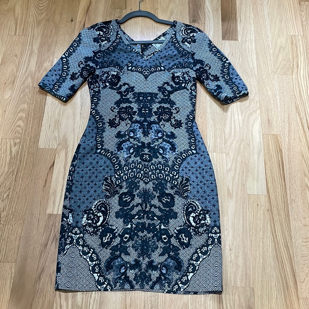 Baraschi Lace Print Dress. Size 0